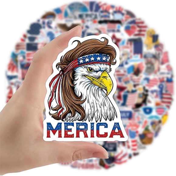 🇺🇸 USA Proud American 12 Vinyl Stickers - Mystery Bundle - Picture 2 of 5